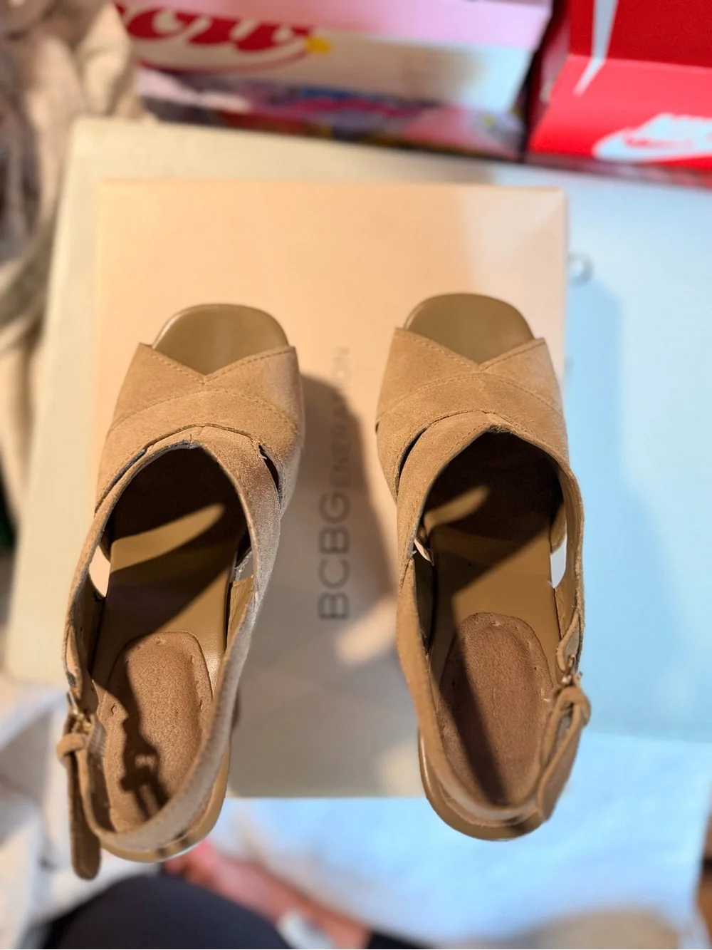 BCBGeneration platform slingback